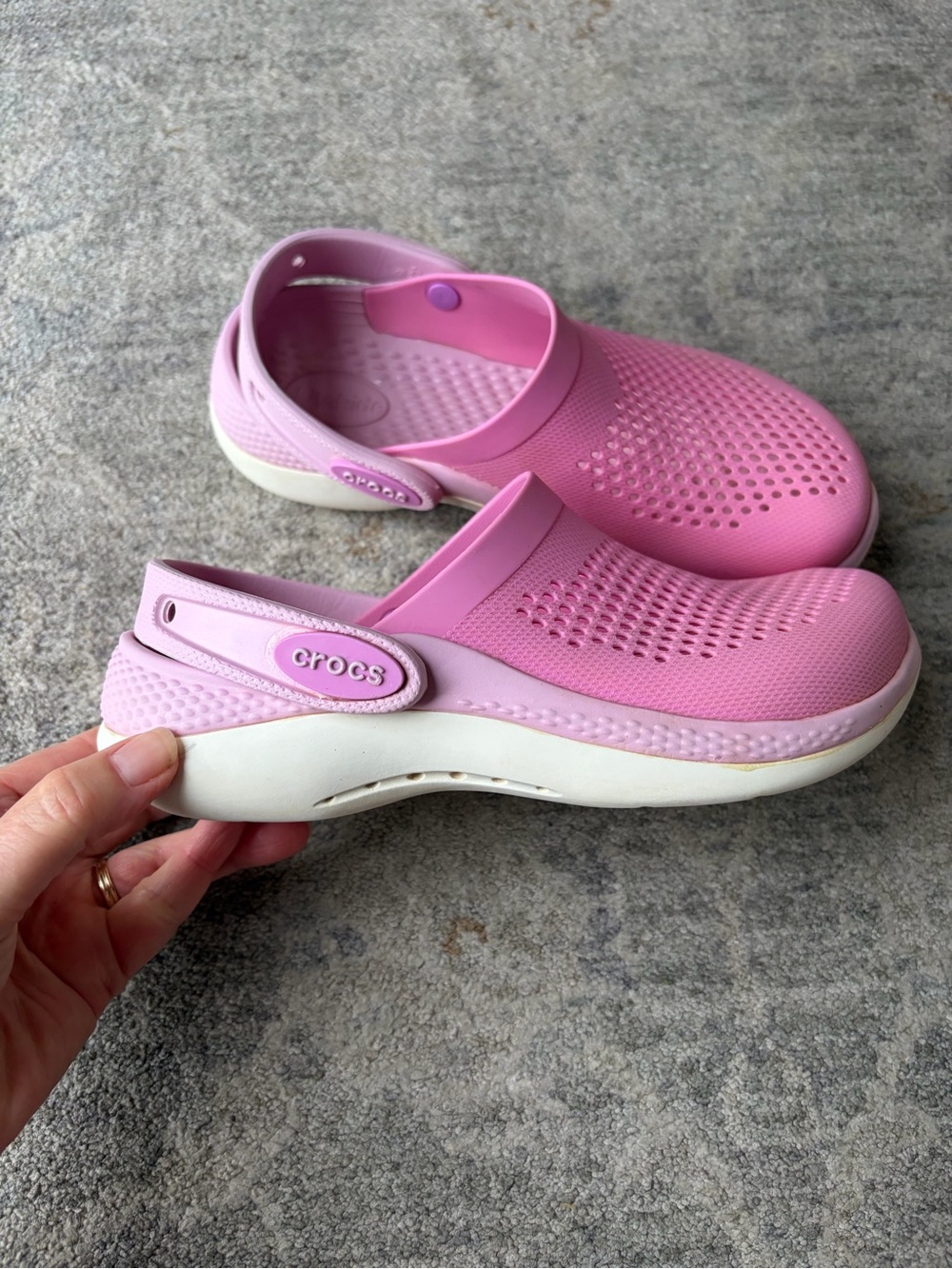 CROCS Kids LifeRide 360 Clogs Taffy Pink J2